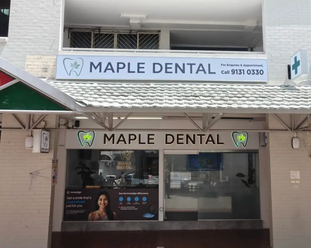 Maple Dental newly renovated clinic exterior Kovan Singapore