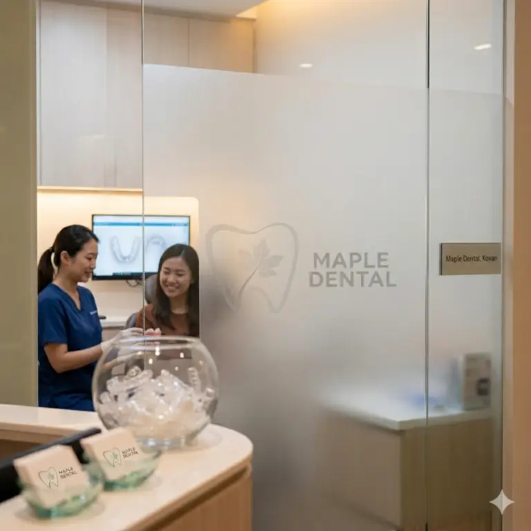 Clear aligners and smile aesthetics at Maple Dental Kovan
